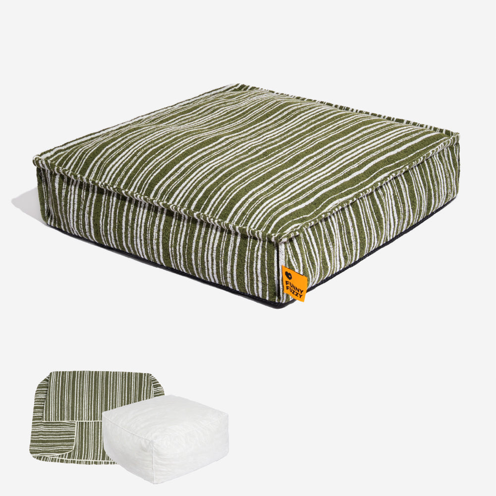 Sustainable Storage Pouf Ottoman & Dog Bed - Funny
