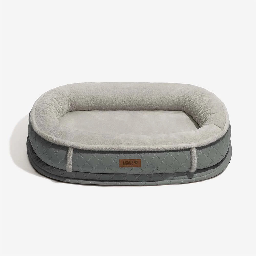 Deluxe Faux Leather & Plush Removable Orthopedic D