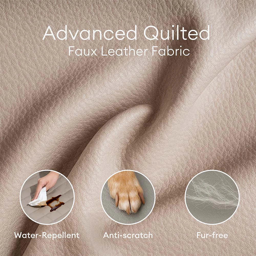 Deluxe Faux Leather & Plush Removable Orthopedic D