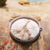 Handcrafted Stripe Calming Pet Bed - Timeless Nest