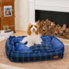 Classic Luxury Floral Washable Cozy Bolster Dog Pi