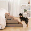 Adjustable Non-Slip Washable Soft Dog Stairs with 