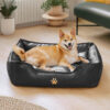 Luxury Faux Leather Waterproof Removable Dog Sofa 
