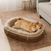 Deluxe Faux Leather & Plush Removable Orthopedic D