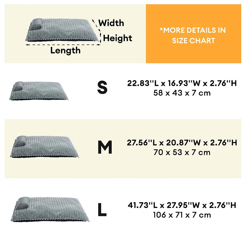 Plush Fluffy Thick Comfort Calming Dog Bed with Pi