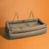 Large Deluxe Faux Leather Dog Car Seat Booster Bed