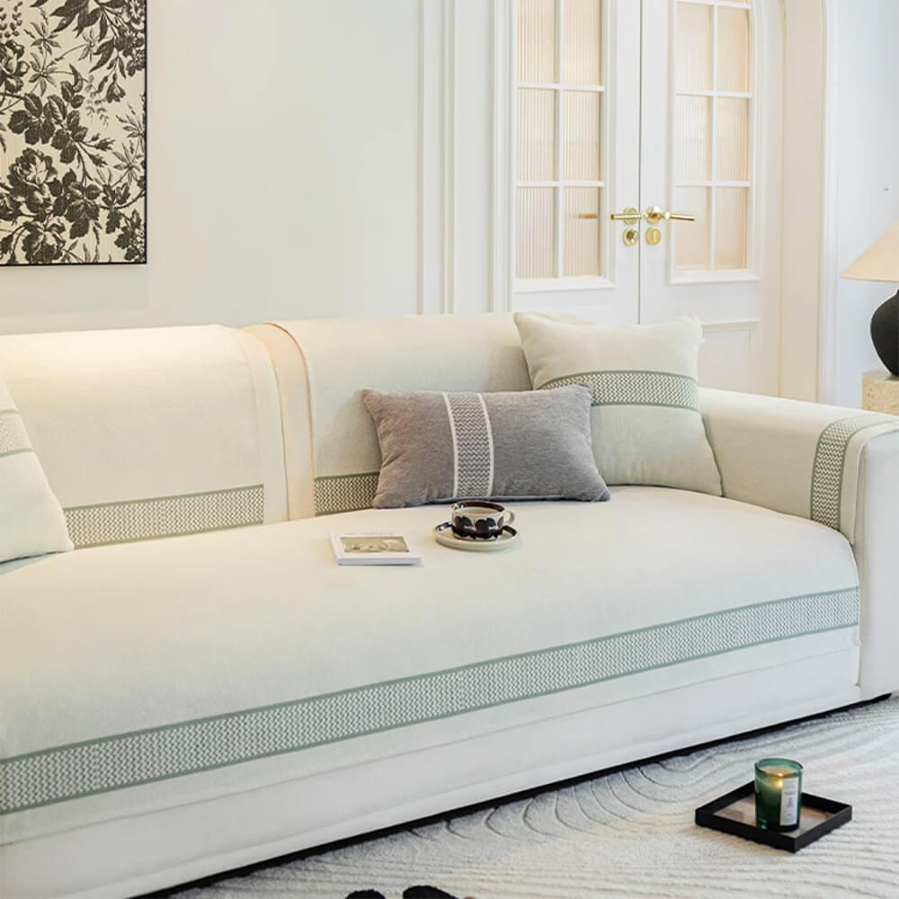 Chenille Jacquard Wide Edge Design Scratch-Resista