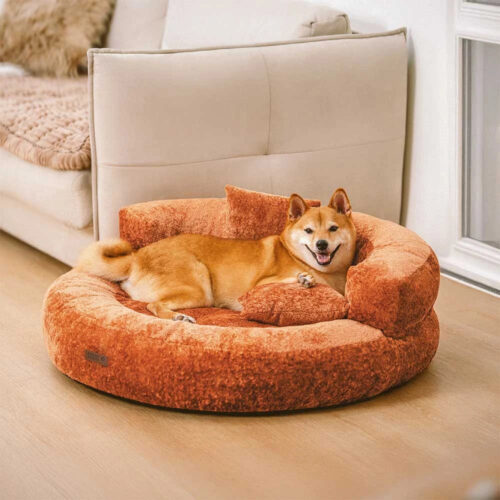 Luxe Diamond Velvet Removable Orthopedic Donut Dog