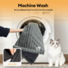 Fluffy Faux Rabbit Fur Washable Warm Pet Mat - Com