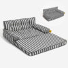 Stripe Waterproof Foldable Large Dog Sofa Bed - Su
