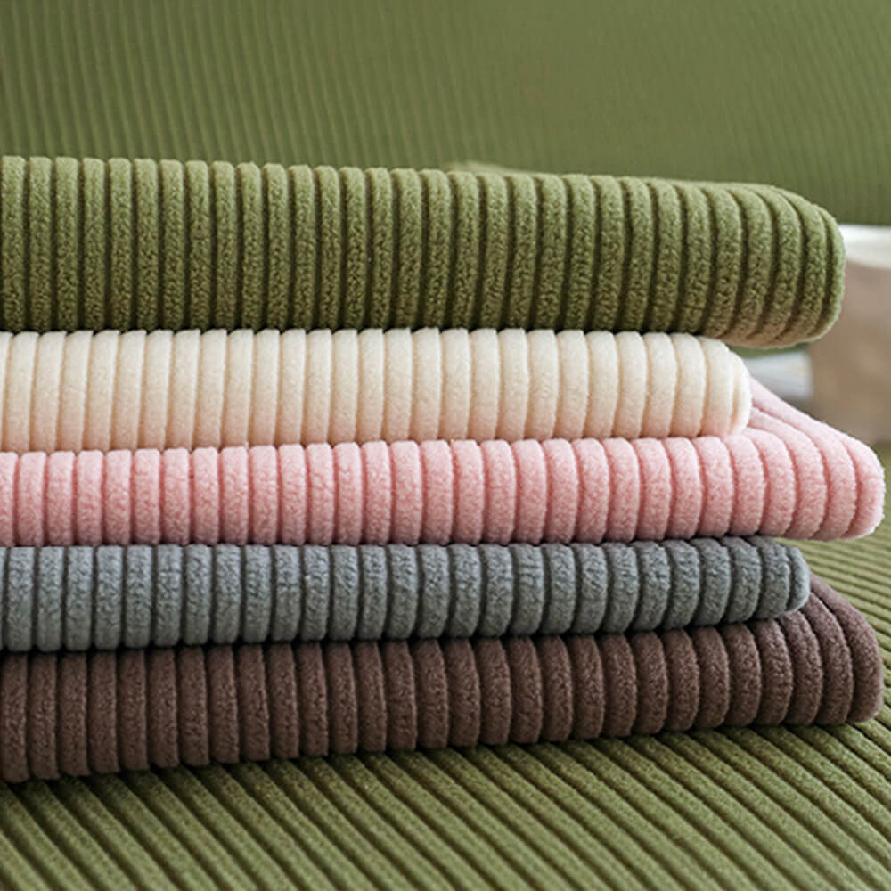 Vertical Stripe Corduroy Anti-Scratch Stretch Full