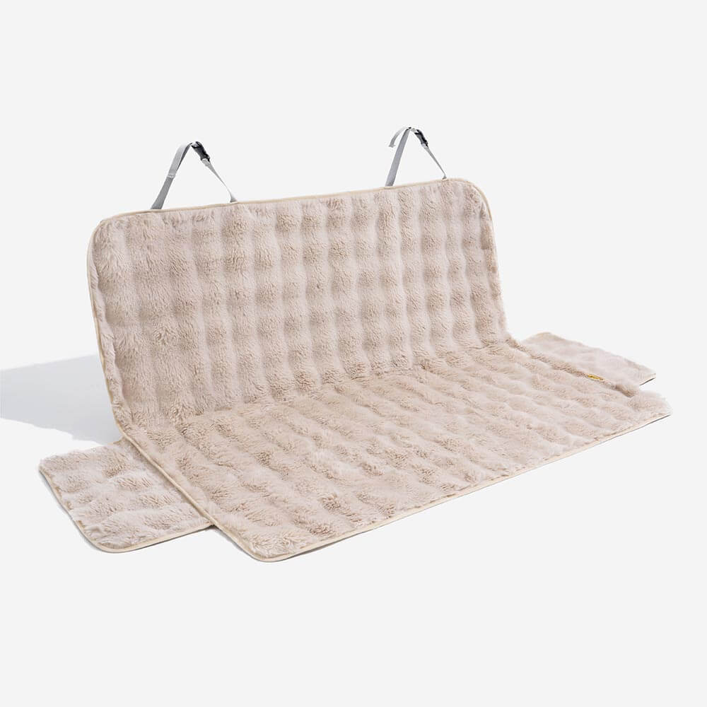 Fluffy Cozy Calming Pet Blanket Car Seat Protector