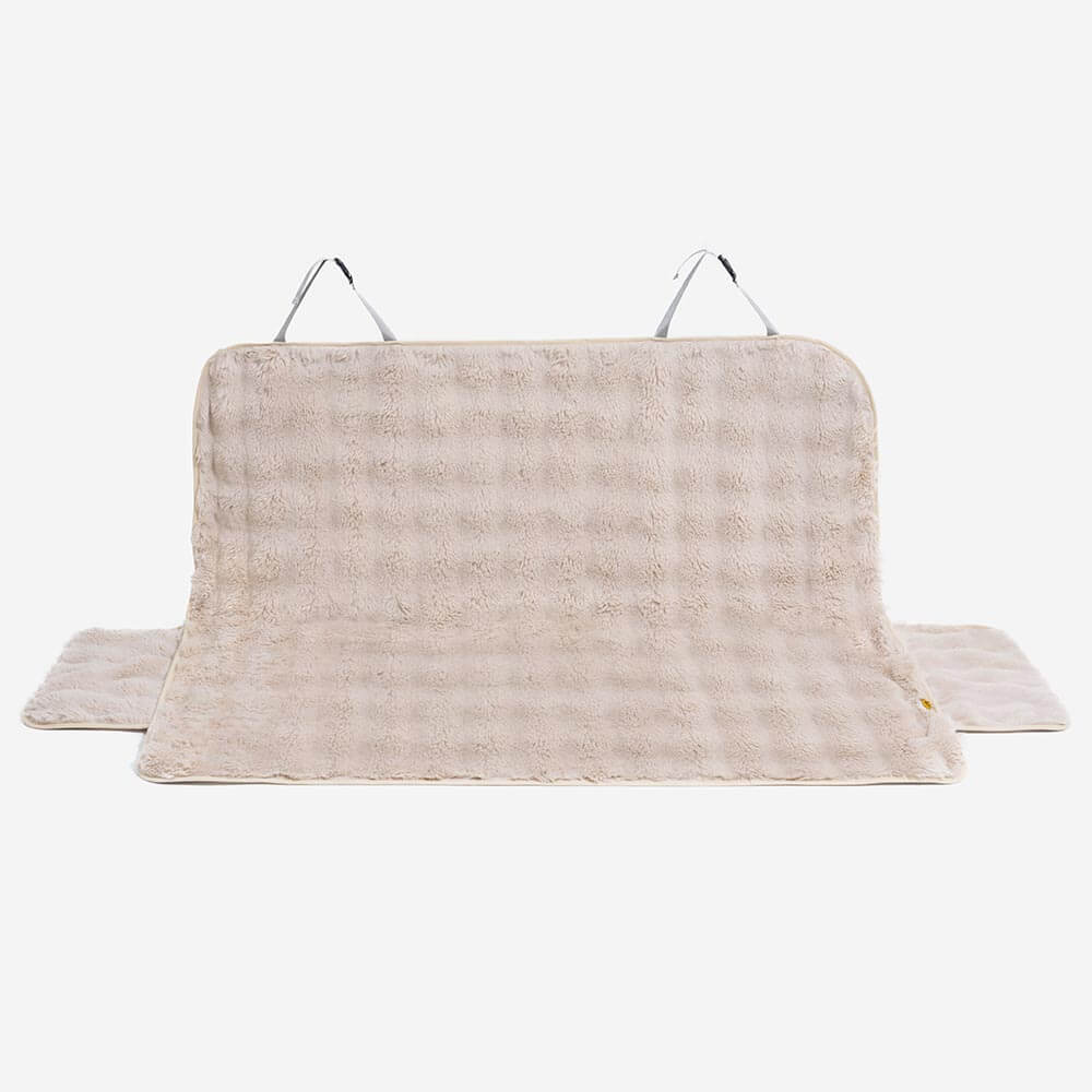 Fluffy Cozy Calming Pet Blanket Car Seat Protector