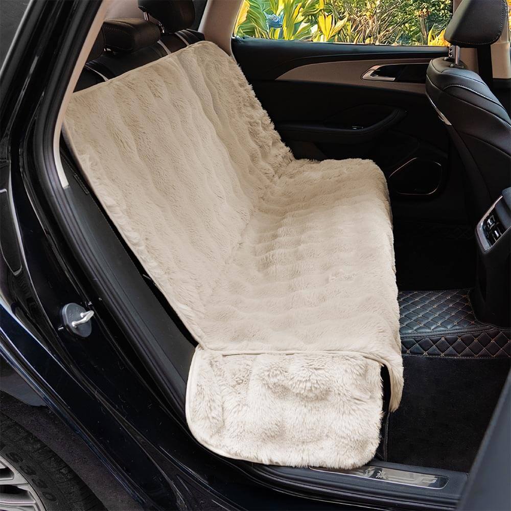 Fluffy Cozy Calming Pet Blanket Car Seat Protector