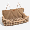 Large Classic Fluffy Booster Dog Car Seat-Keep Sec