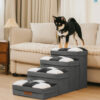 Detachable Chessboard Plaid Handcrafted Dog Stairs