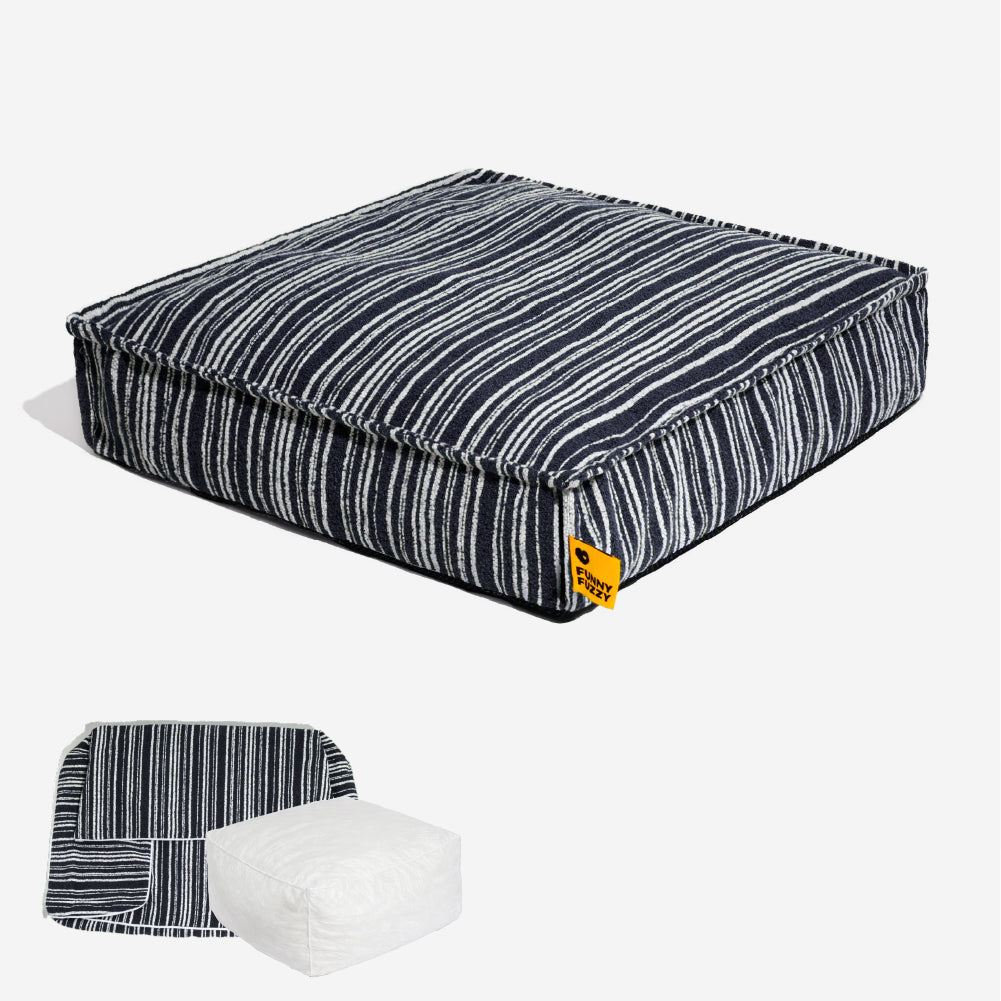 Sustainable Storage Pouf Ottoman & Dog Bed - Funny