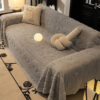 Bowknot Jacquard Plush Multifunctional Sofa Blanke
