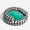 Classic Argyle Washable Bolster Donut Dog Bed - Co