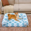 Classic Plaid Orthopedic Bolster Dog Sofa Bed - Co