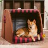 Classical Plaid House Orthopedic Dog Bed - Retreat