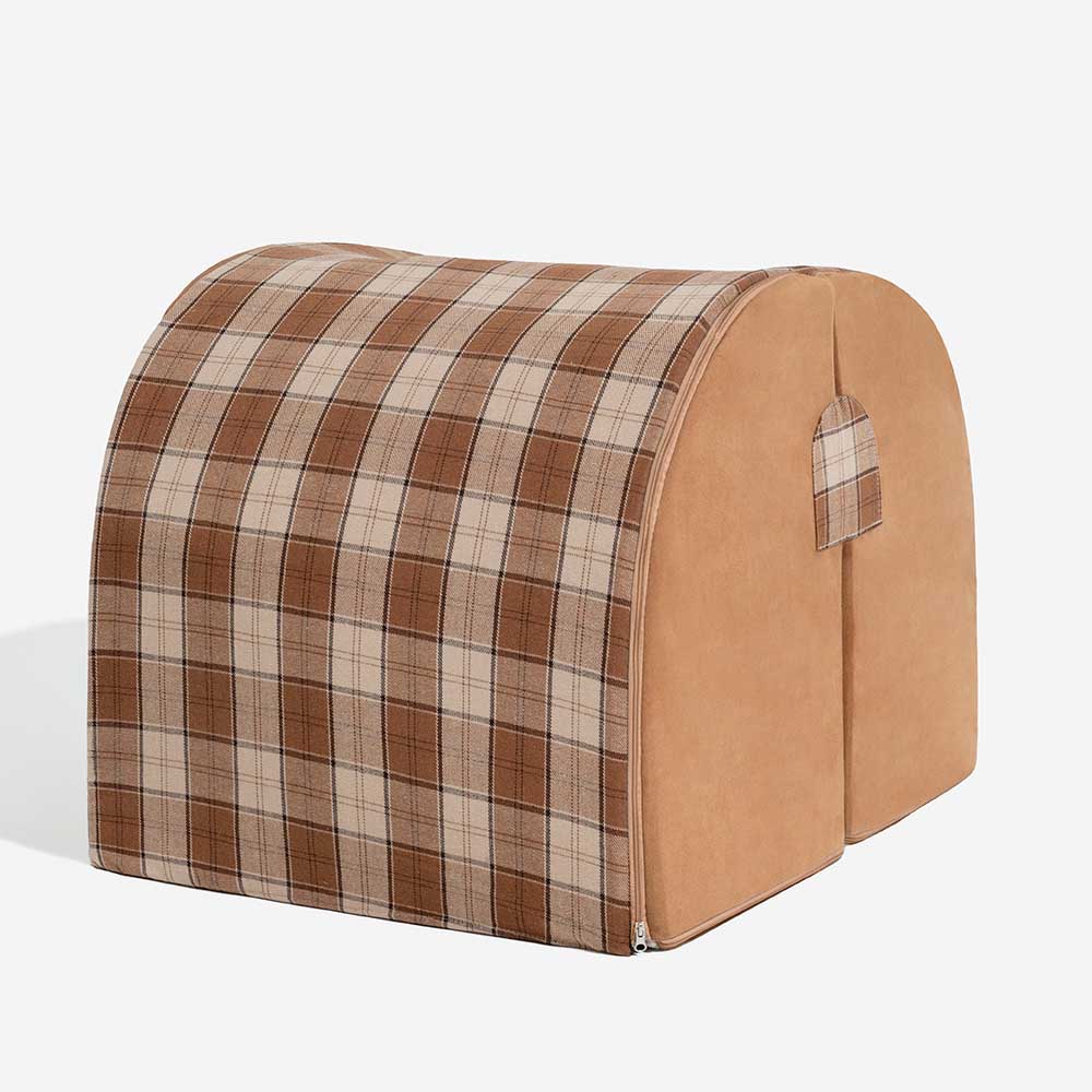 Classical Plaid House Orthopedic Dog Bed - Retreat