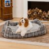 Classical Retro Plaid Removable Bolster Calming Do