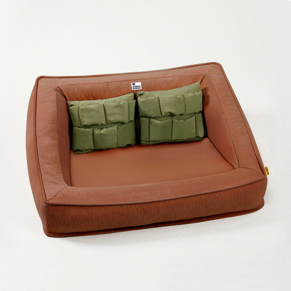 Comfort Orthopedic Support Dog Sofa Bed with Pillo