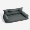 Luxe Faux Leather Foldable Orthopedic Large Dog Be