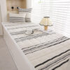 Cozy Chenille Striped Plush Sofa Protector Pet Mat