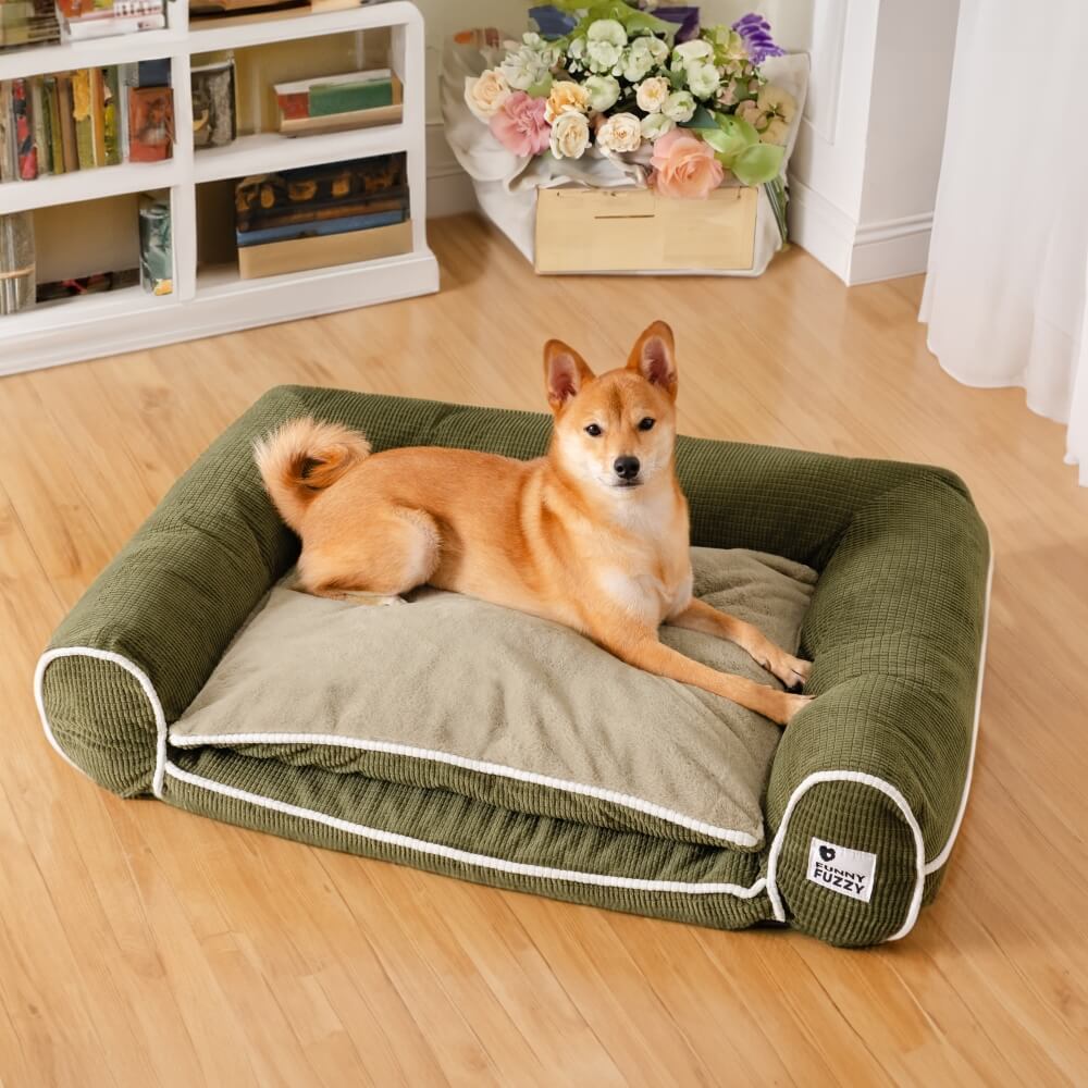 Deluxe Flannel Double-Layer Orthopedic Dog Sofa Be