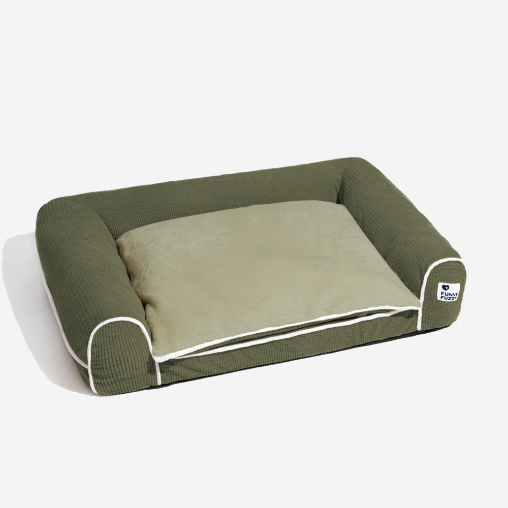 Deluxe Flannel Double-Layer Orthopedic Dog Sofa Be