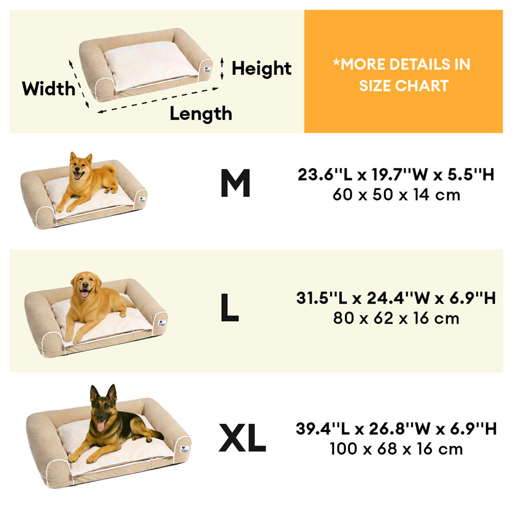 Deluxe Flannel Double-Layer Orthopedic Dog Sofa Be