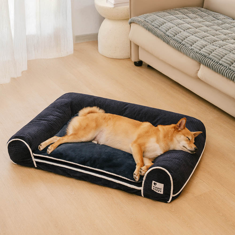 Deluxe Flannel Double-Layer Orthopedic Dog Sofa Be