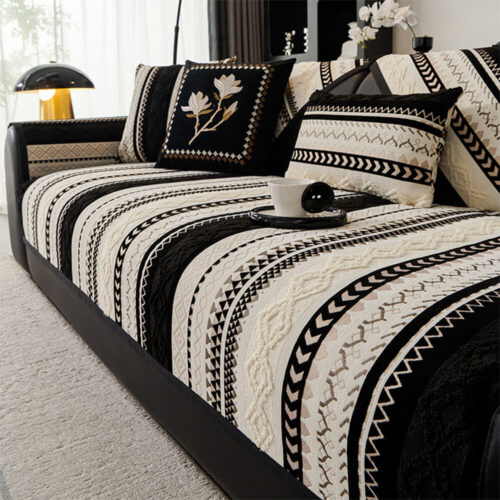 Colorblock Woven Suede Soft Skin-Friendly Anti-Ski