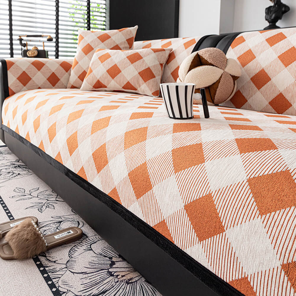 Diamond Chenille Scratch-resistant Sofa Protection