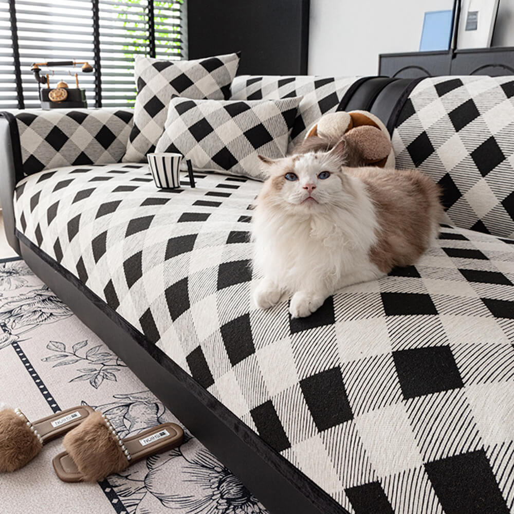 Diamond Chenille Scratch-resistant Sofa Protection