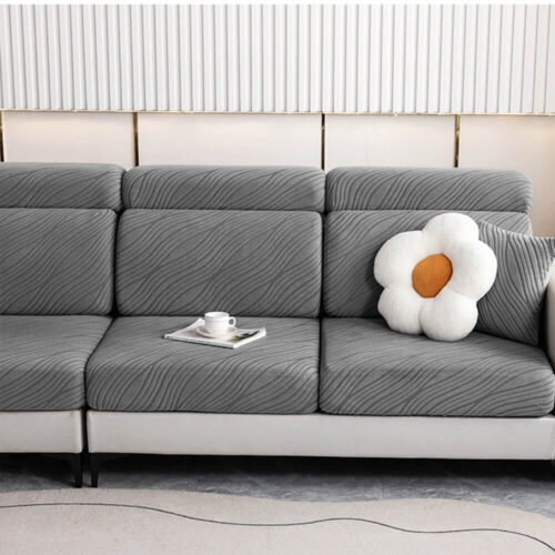 Wave Jacquard Sofa Stretch Anti-Slip Full Wrap Mag