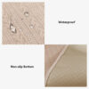 Minimalist Water-resistant Wheat Stripe Design Che