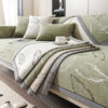 Premium Leaf Texture Chenille Non-Slip Anti-Scratc