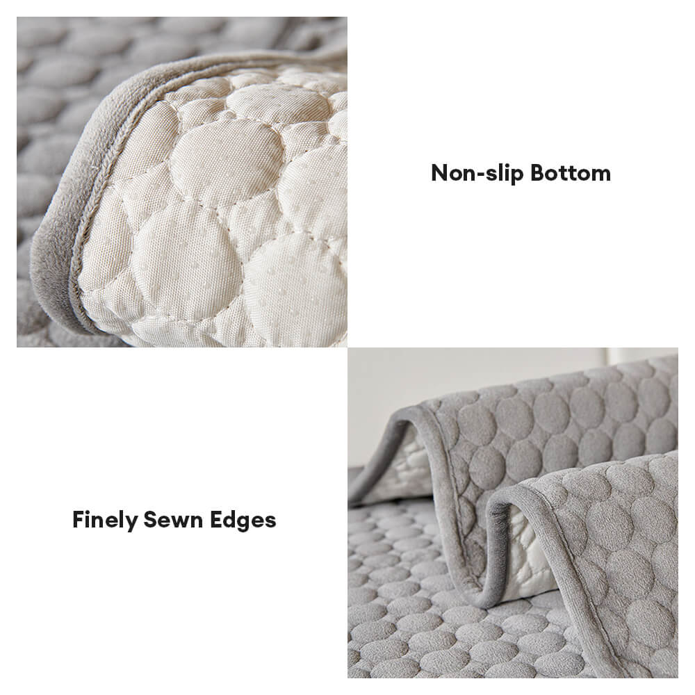 Round Quilted Suede Moisture-Absorbent Breathable
