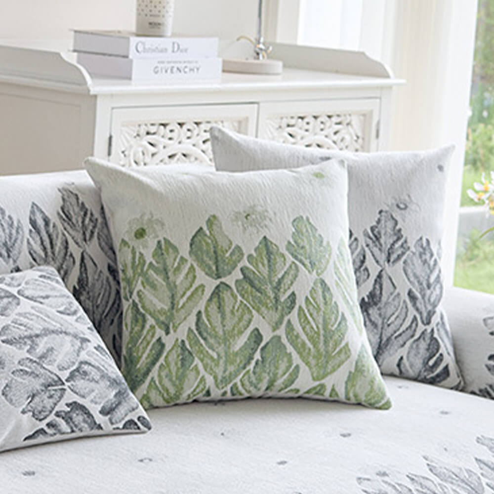 Chenille Romantic Botanical Design Comfortable Cou