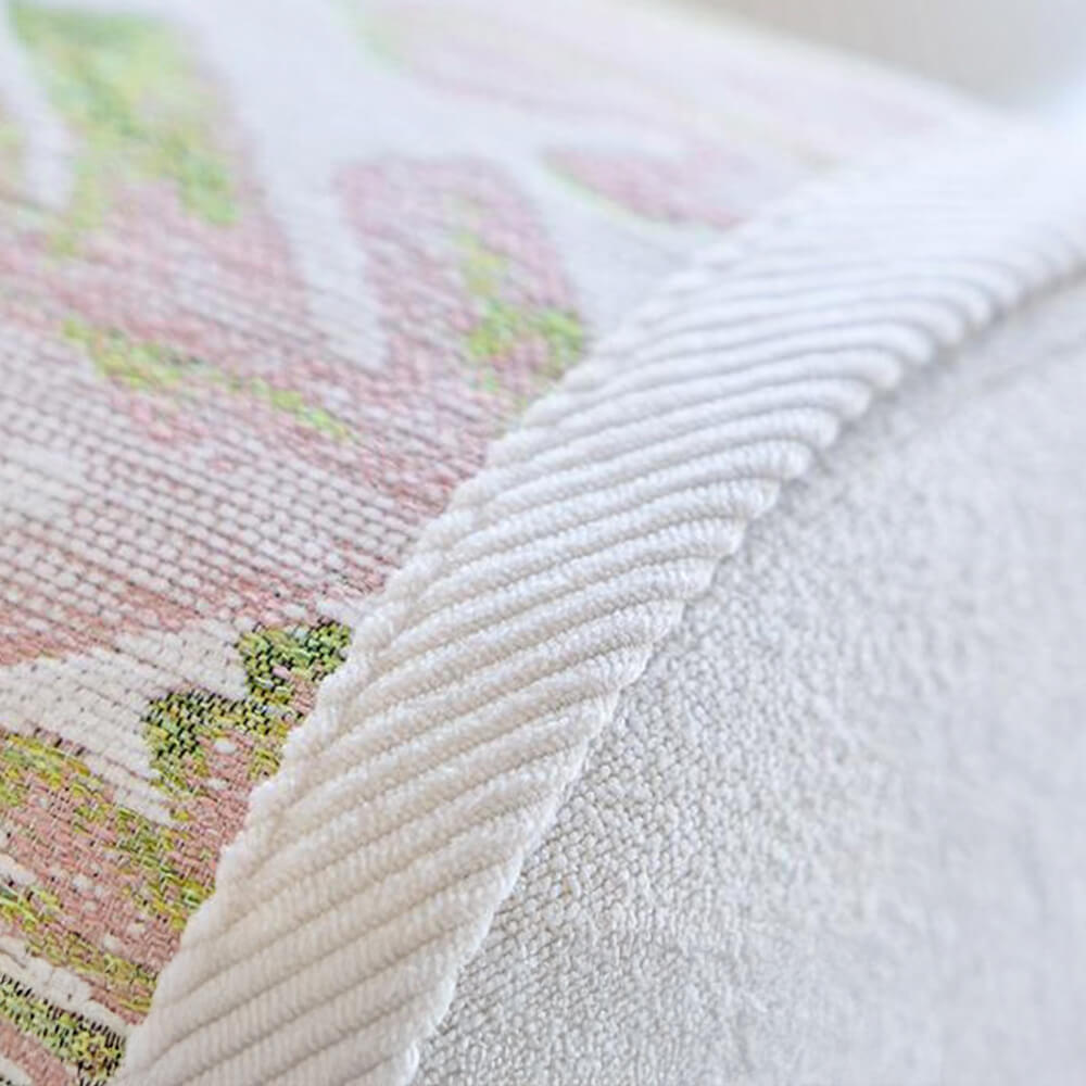 Chenille Romantic Botanical Design Comfortable Cou