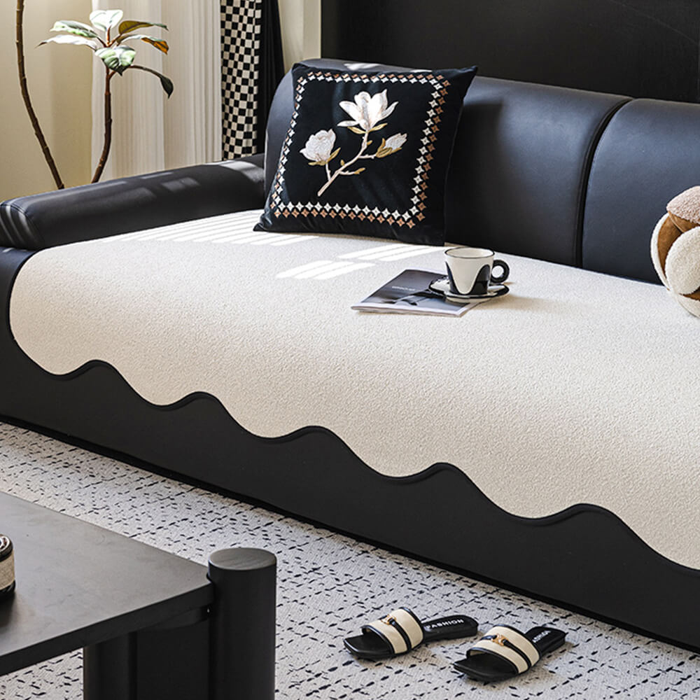 Water-repellent Teddy Fleece Non-Slip Straight Cou