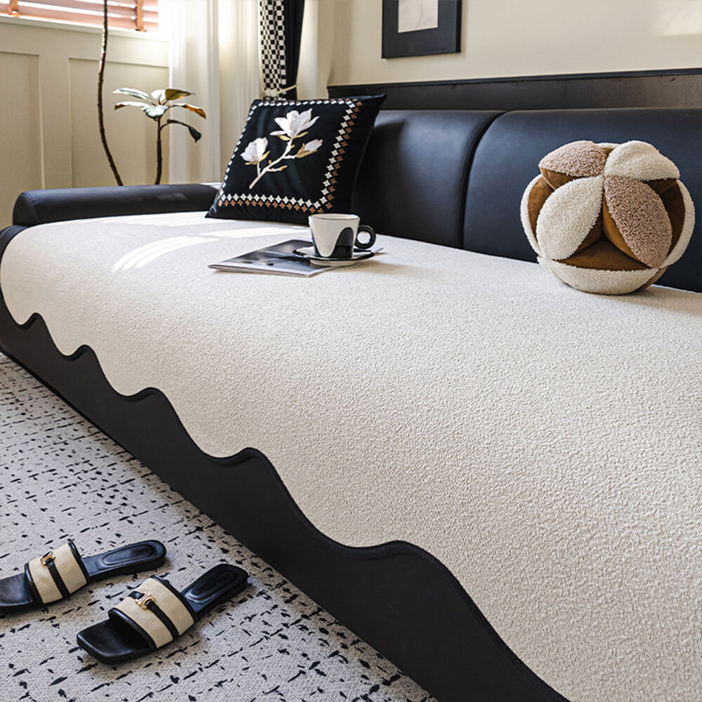 Water-repellent Teddy Fleece Non-Slip Straight Cou