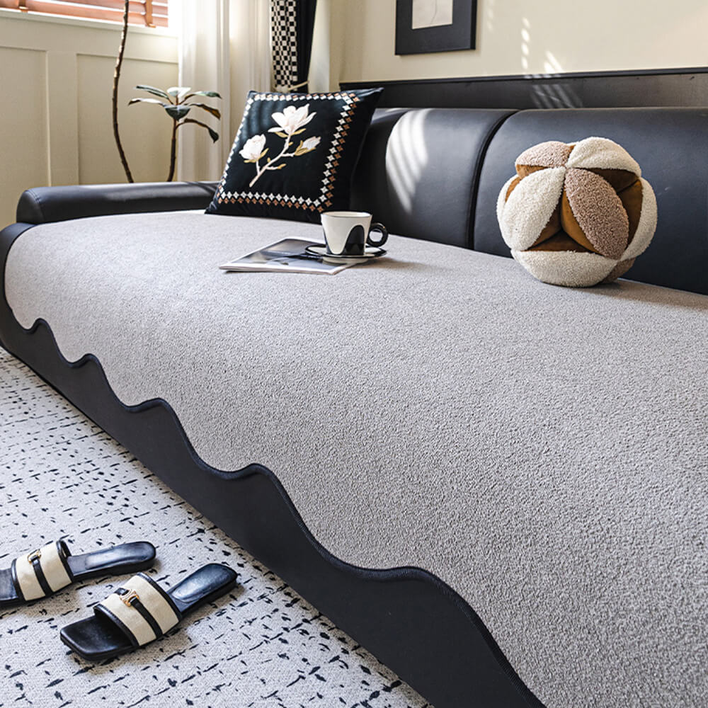 Water-repellent Teddy Fleece Non-Slip Straight Cou