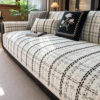 Elegant Checkered Jacquard Chenille All-Season Sof