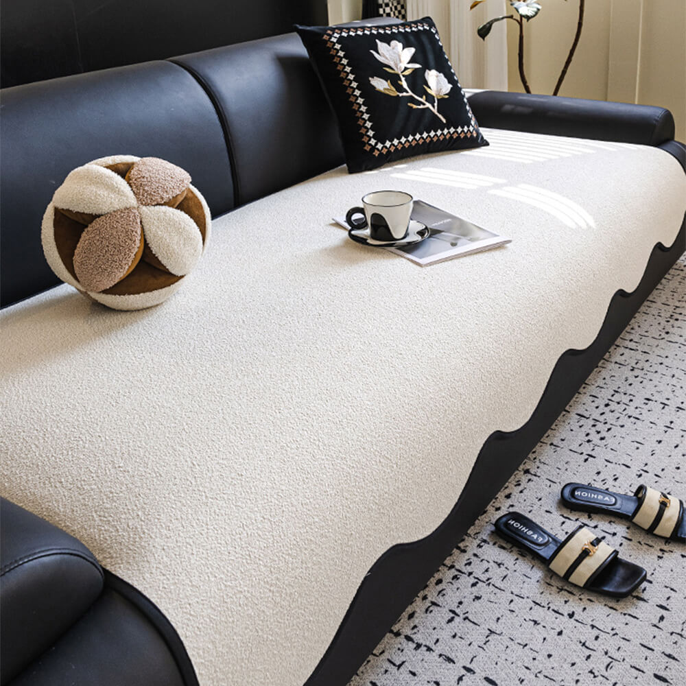 Water-repellent Teddy Fleece Non-Slip Straight Cou