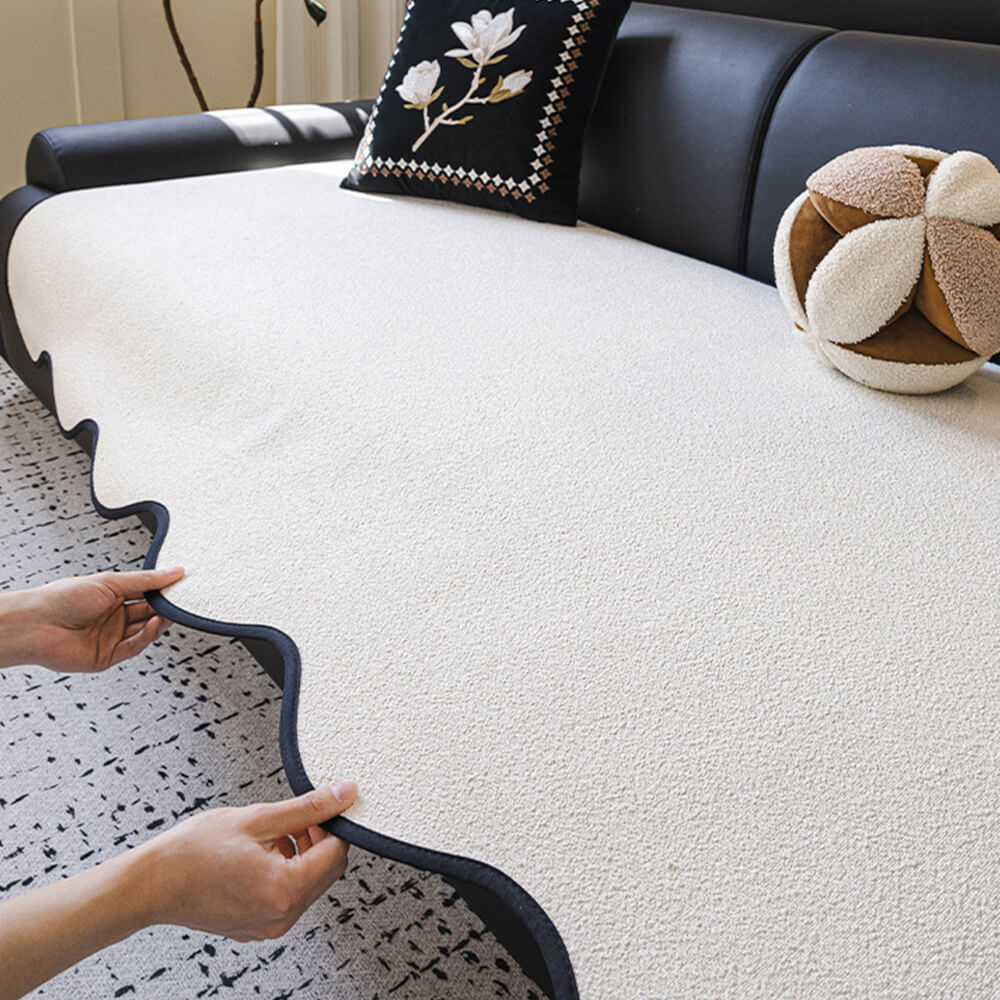Water-repellent Teddy Fleece Non-Slip Straight Cou