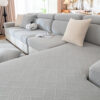 Diamond Jacquard Plush Full-Cover Stretch Couch Co